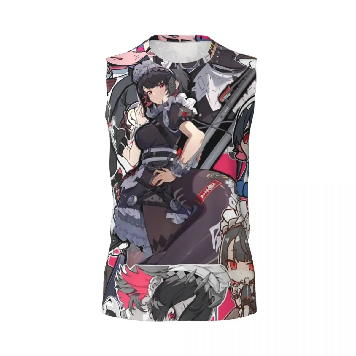 Ellen Joe Zenless Zone Zero Men Printed Sleeveless T-shirt Casual Hip Hop Street Style Beach Holiday Tank Tops