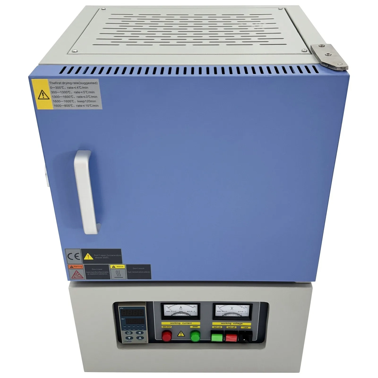 فرن كمامة ذكي للمختبر 110 فولت 2 كيلو وات 1700 ℃ معدات التسخين القابلة للبرمجة Si-Mo #2