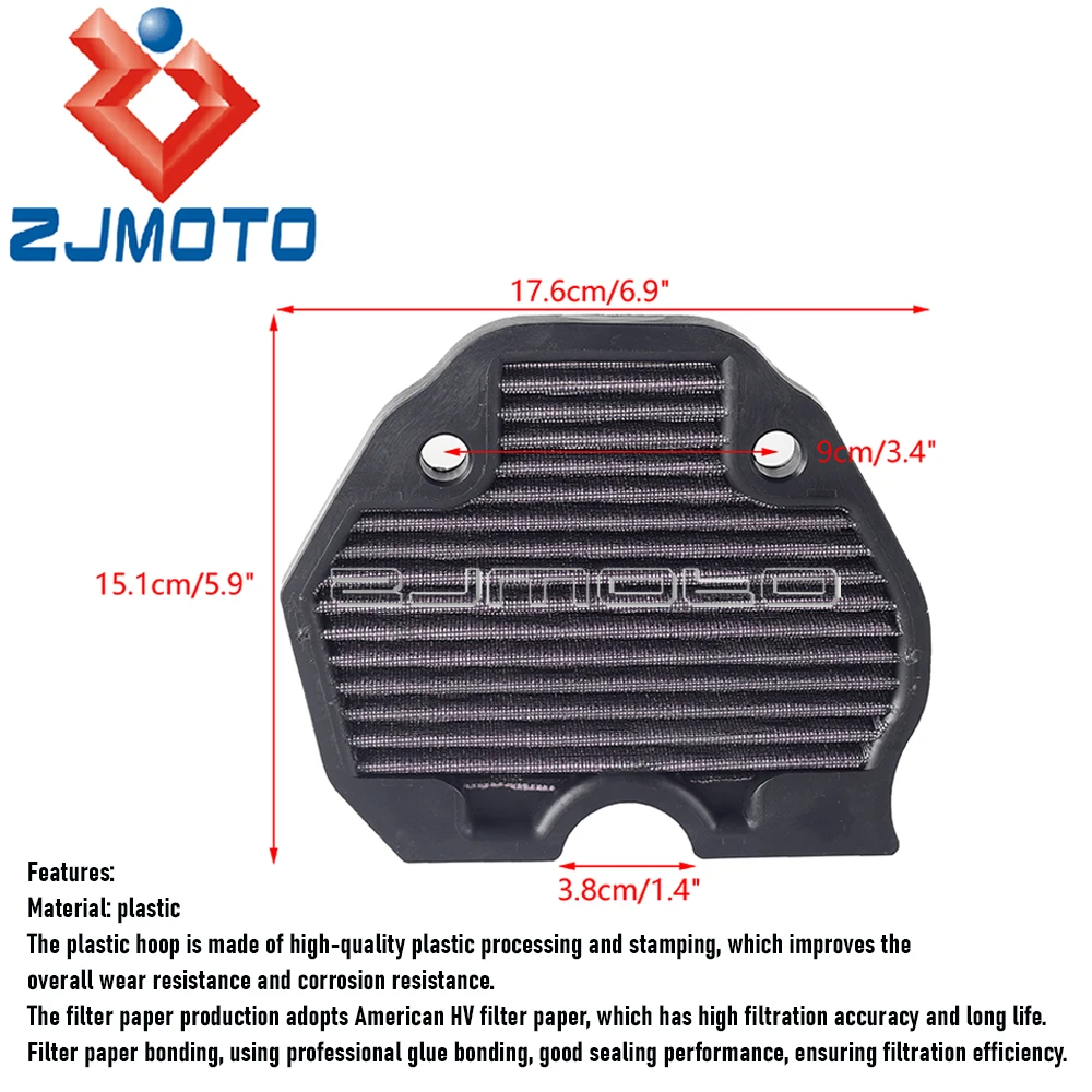 Motorcycle Air Filter High Filtration Airs Purifier Plastic Intake Cleaner For BENELLI TNT300 BN 302 302R 302S BN302 2014-2019