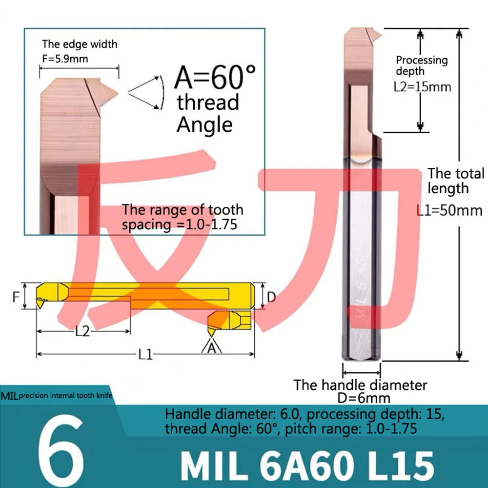 HRC58 MIR MIL ثقب صغير موضوع مملة أداة MIR3 MIR4 MIR5 MIR6 MIR8 A60 L15 L22 قطر صغير كربيد الموضوع أداة عمود تخريم