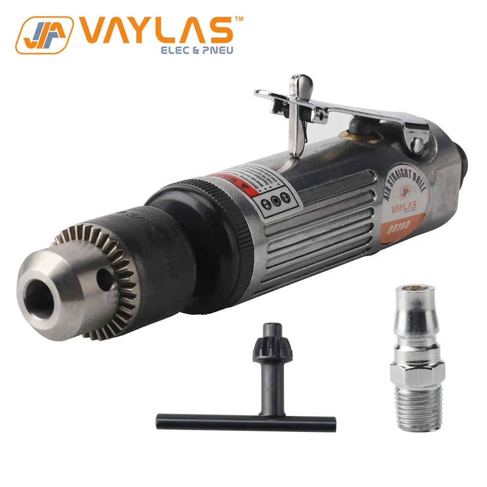 Air Drill Pneumatic Drilling Tool 22000 Rated RPM 1.5-10mm Max Chuck Hole Multifunctional Air Straight Drill