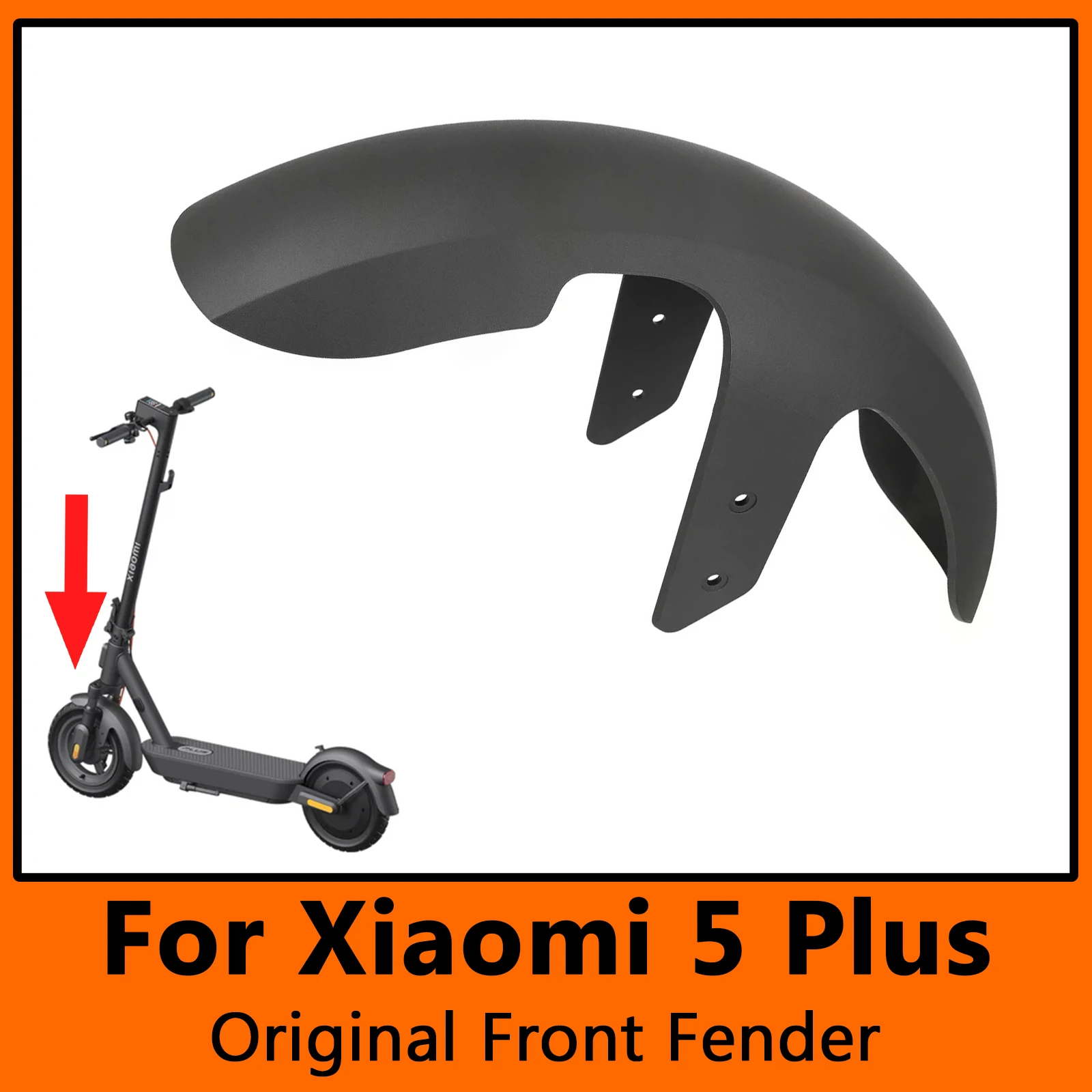 

Original Front Fender for Xiaomi 5 Plus Electric Scooter Splash Protection Waterproof Front Mudguard Fender Replacement Parts