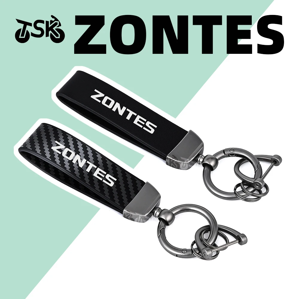 

Кожаный брелок с логотипом для мотоцикла, подвеска для ключей от автомобиля, брелок для ключей из цинкового сплава для ZONTES Scorpion 125 Tiger 125i R310 T310 x310