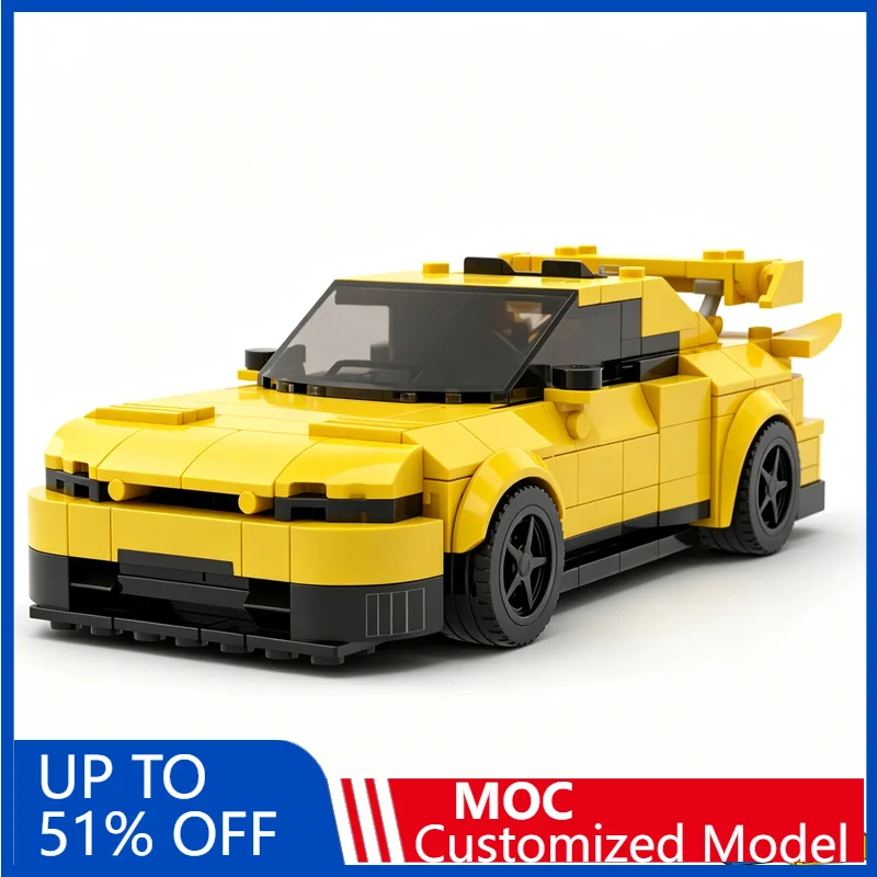 

387PCS Supercar Gt-R R33 Jgtc Race Sports Car Model Building Blocks Diy Education Assembly Toy Collection Display Festival Gift