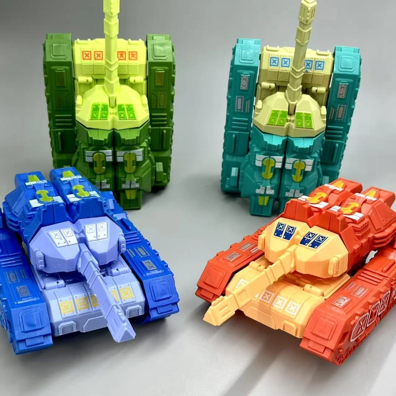 8.6''/22cm Tank Deformation Robot Plastic Model Toys Game Interaction Children's Toys for Boys Xmas GiftsBirthday Guests Gifts - Image 2