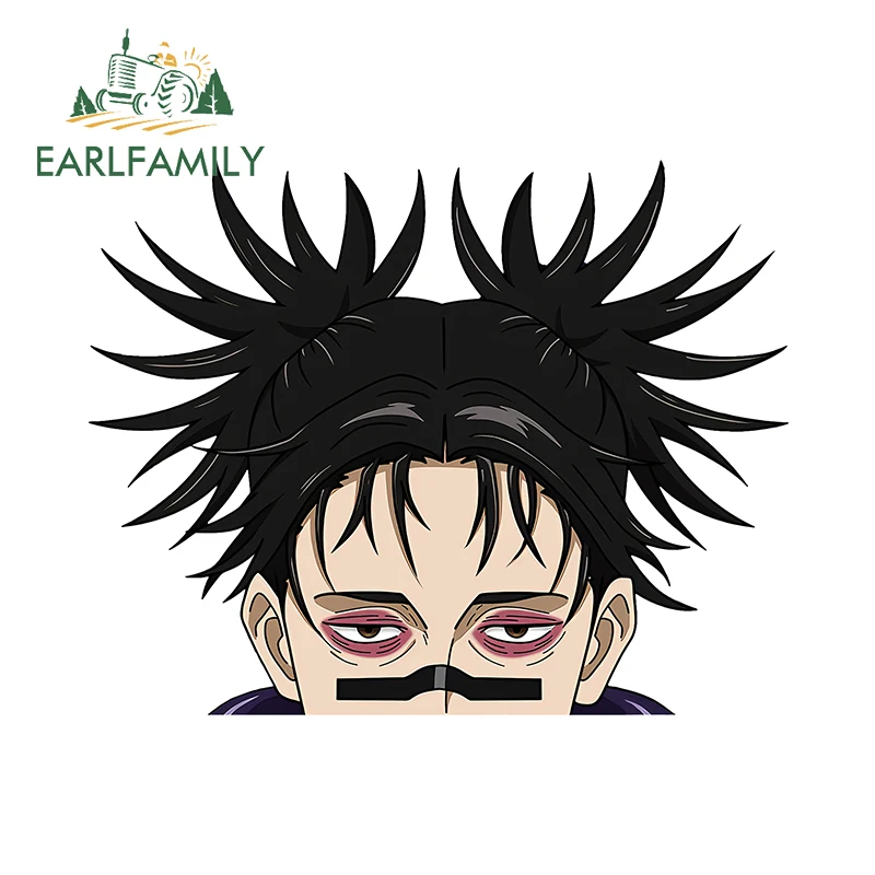EARLFAMILY Choso Peeker Anime Original Car Accessories Cartoon Popular Stickers Personality Decal Rear Windshield Decoration
