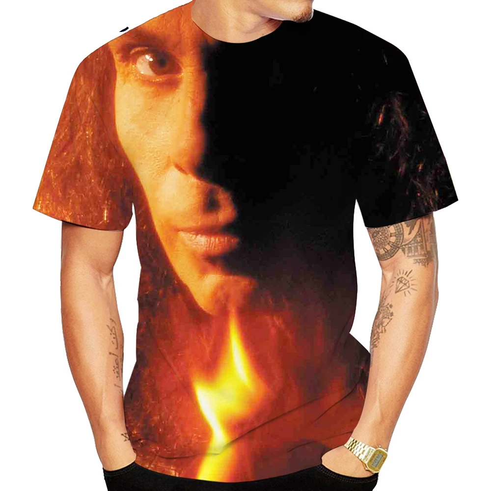 Summer Fashion Heavy Metal Band Dio Casual Large Size Men's 3D Printed T-Shirt Short Sleeve Top