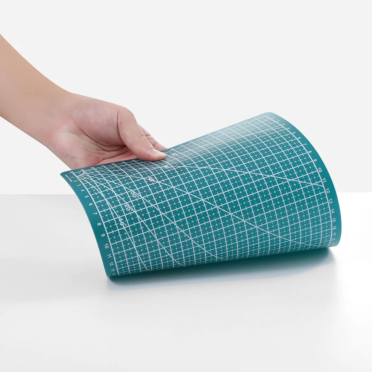 Tapete de corte A5 de PVC, tabla de cortar, banco de trabajo, costura Manual de retales, cuchillo DIY, grabado de cuero, base de un solo lado, 1 Uds.