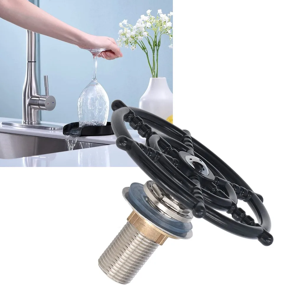 Stainless Steel Cup Washer High Pressure Automatic Operation Bottle Cleaning Sprayer Easy Installation Faucet Head Attachment