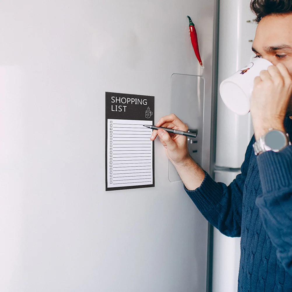 

Magnetic Notepad Fridge List Food Planner Memo Menu Grocery Screen Book Unique Refrigerator Paper Shopping Note Pads Thick