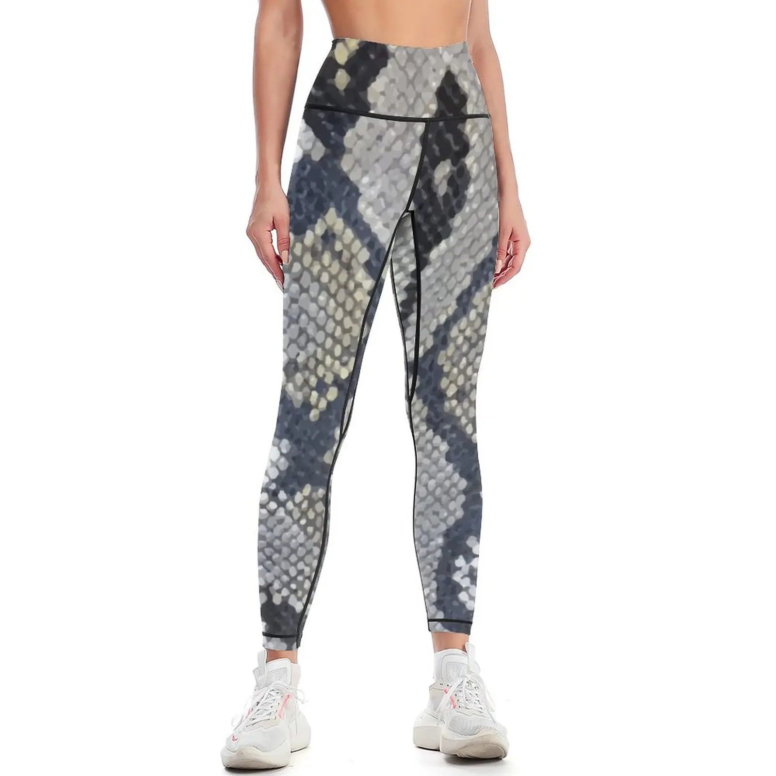 

Python snake skin texture design Leggings Golf wear Pants sport Womens Leggings