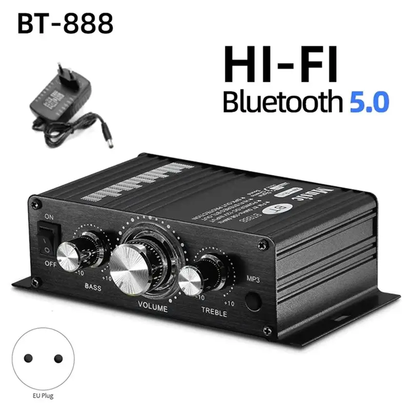 y44a-bluetooth内蔵パワーアンプ-bt888-200w-x2-ミニhi-fiステレオアンプ-2チャンネル-ホーム-カーオーディオ用-euプラグ