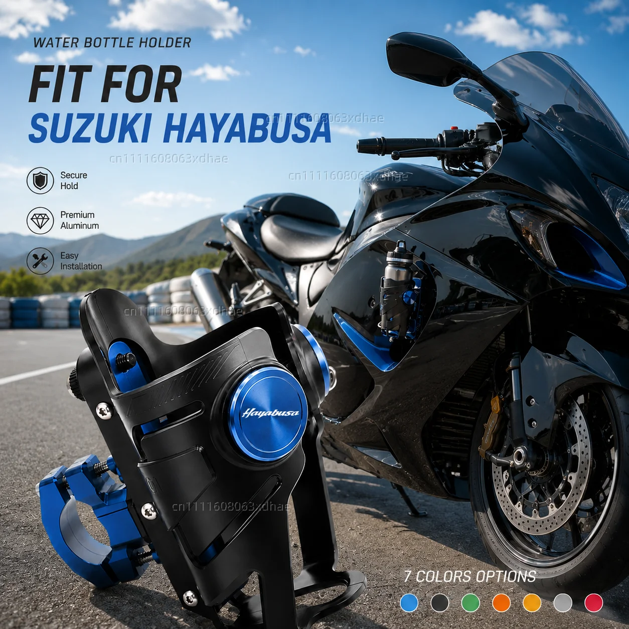 

Motorcycle Water Bottle Holder For SUZUKI HAYABUSA Coffee Beverage Tea Cup Support Modification Accessories