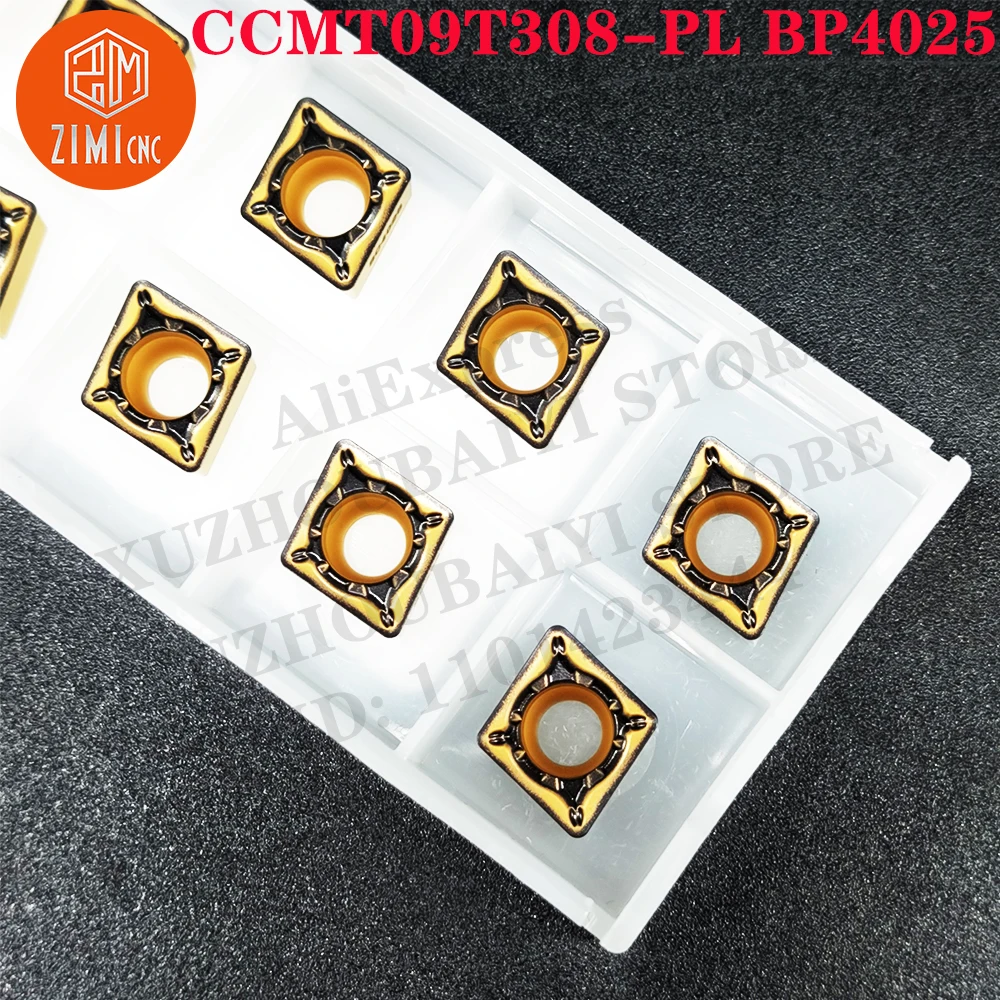 CCMT09T308-PL BP4025 CCMT09T308-PL كربيد خارجي أدوات CNC ميكانيكي قطع الطحن المعدنية القطع الداخلي إدراجات كربيد