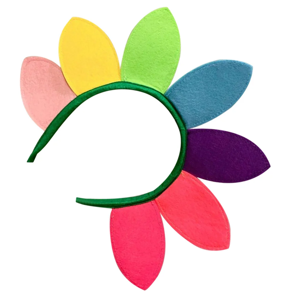 

Colorful Sunflower Headpiece Eye-Catching Festival Headband Holiday Party Hair Accessories for Adults Sunflower Headband