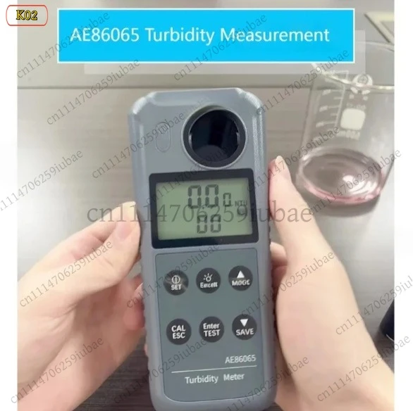 AE86065 Portable Digital Turbidity Meter, 0-1000 NTU Water Quality Tester (5s Fast Reading)