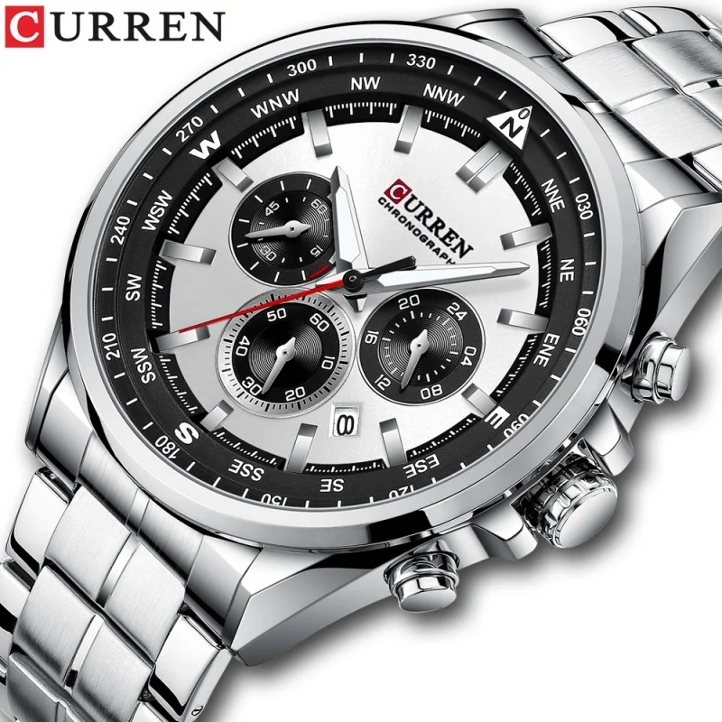 Curren 8399 Men\'s Watch Calendar Men\'s Watch Six-Pin Quartz Watch Business Sports Men\'s Watch