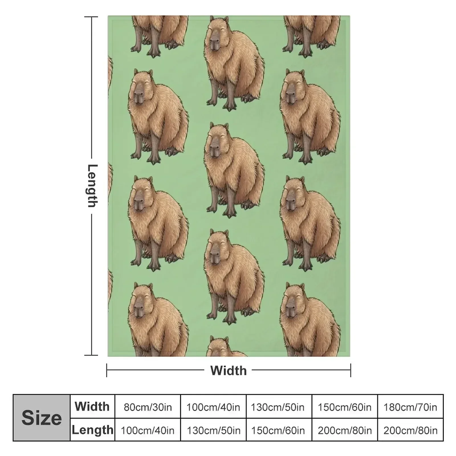 Capybaras Throw Blanket Bed linens Soft Beds Single Luxury Thicken Soft Big Cute Plaid Blankets