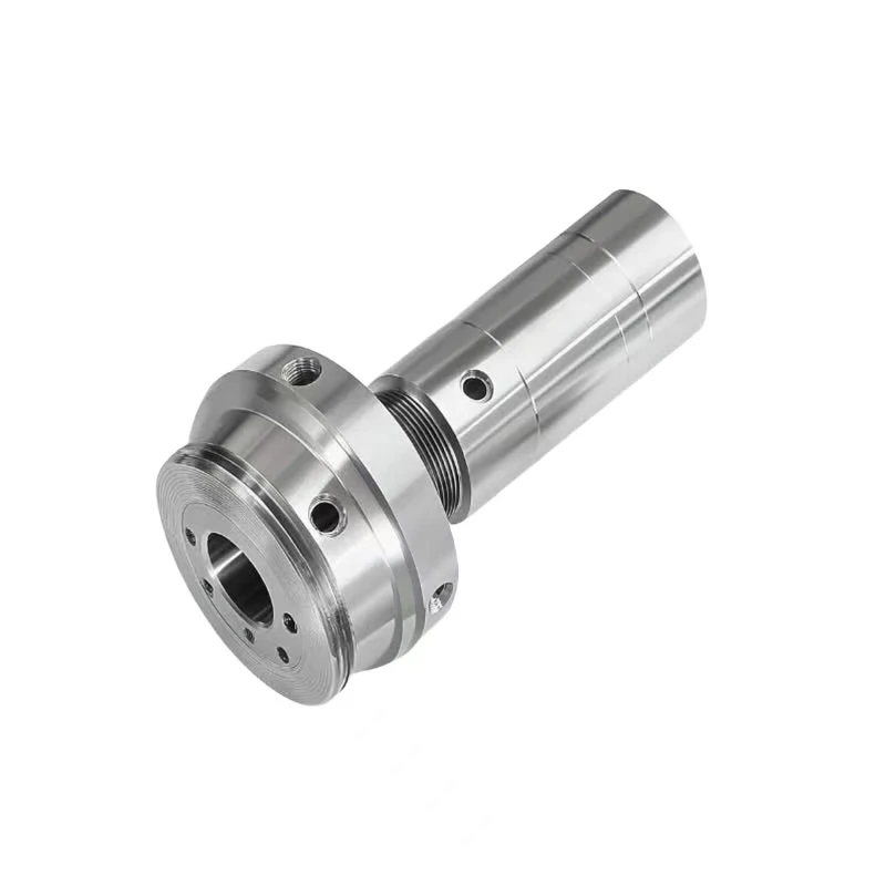 Custom stainless steel/aluminum alloy precision CNC machined hollow shaft components mechanical shaft end connection sleeve