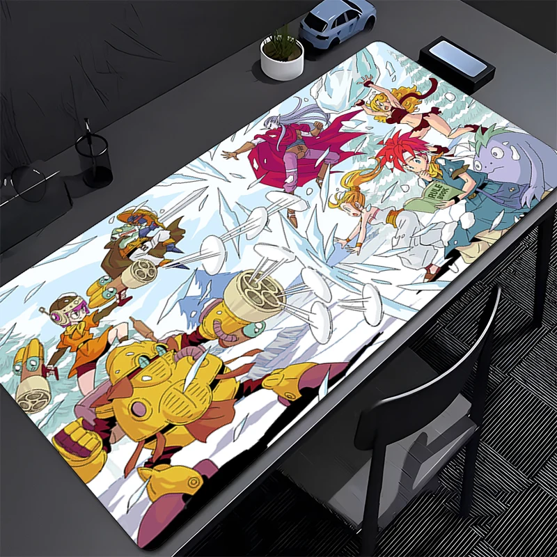 Mouse Pad Laptop Retro Game C-chrono Trigger HD Print Mousepad Anime Extended Keyboard Pad PC Gaming Accessories Desk Mouse Mat
