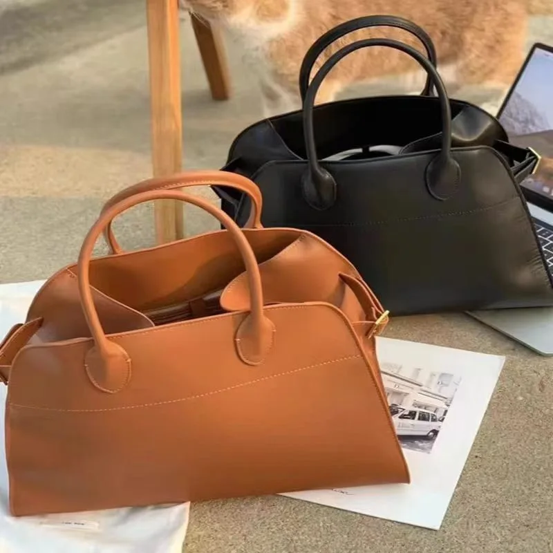 

High Quality Designer Tote Bag Handbag Shoulder Bag Fashion Margaux 15 Casual Soft Suede Grain Plain Genuine Leather Women Bag