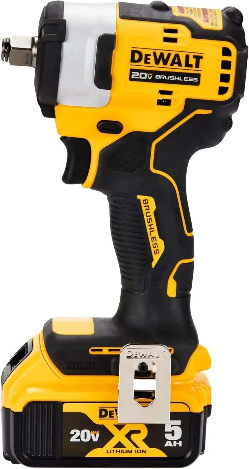 DEWALT DCF911P2 20V MAX* 1/2 in. Cordless Impact Wrench with Hog Ring Anvil Kit