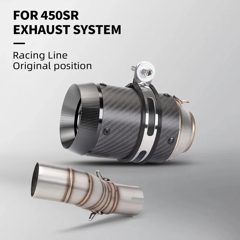 51mm Tube Modified Stainless Steel Slip on Middle Link Pipe For 450SR 450 SR