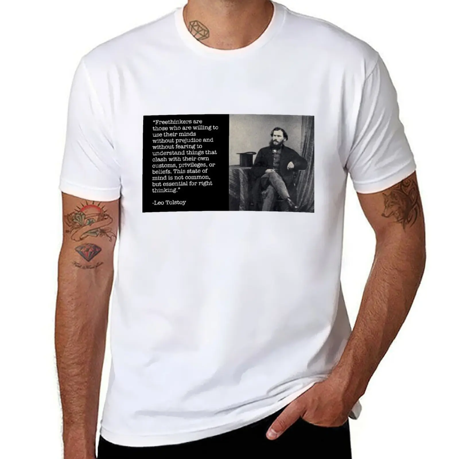 

Leo Tolstoy T-Shirt man t shirts for men t shirt man cotton T-Shirt