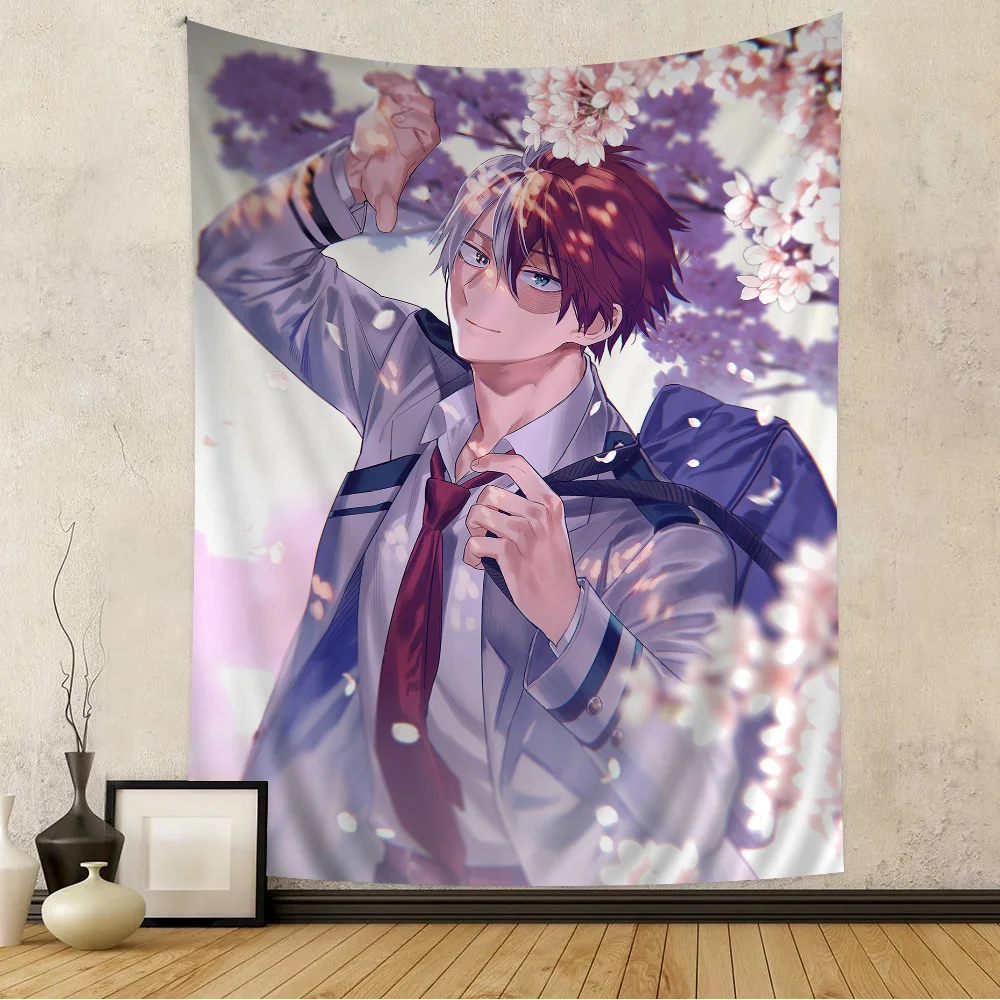 My Hero Academia Todoroki Shoto Hanging Tapestry Indian Buddha Wall Decoration Witchcraft Bohemian Cheap Hippie Wall Hanging