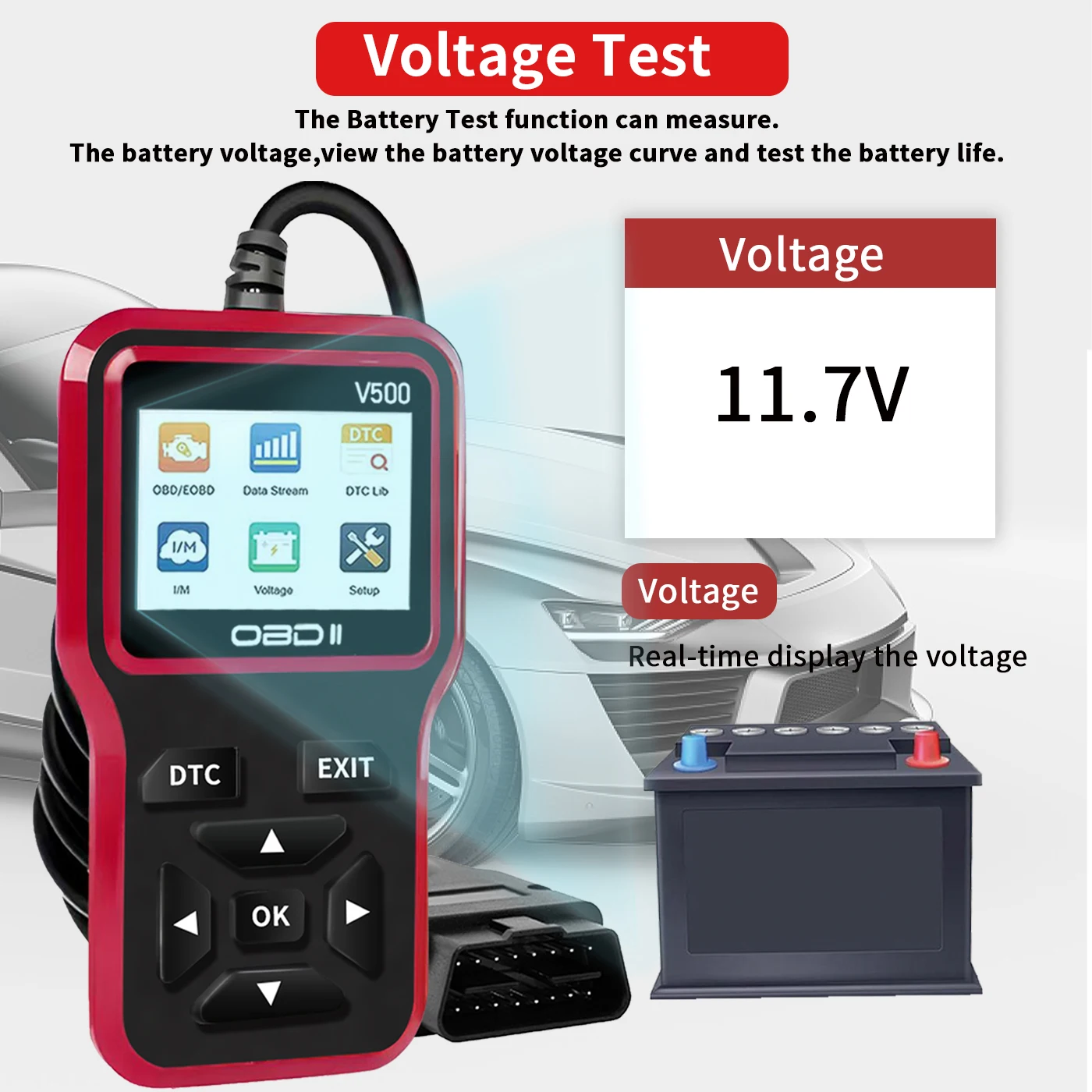 Scanner OBD2 Universale V309 Per Auto, Lettore Codici Errore Motore, Diagnostica Per Veicoli 1996+, Display LCD HD