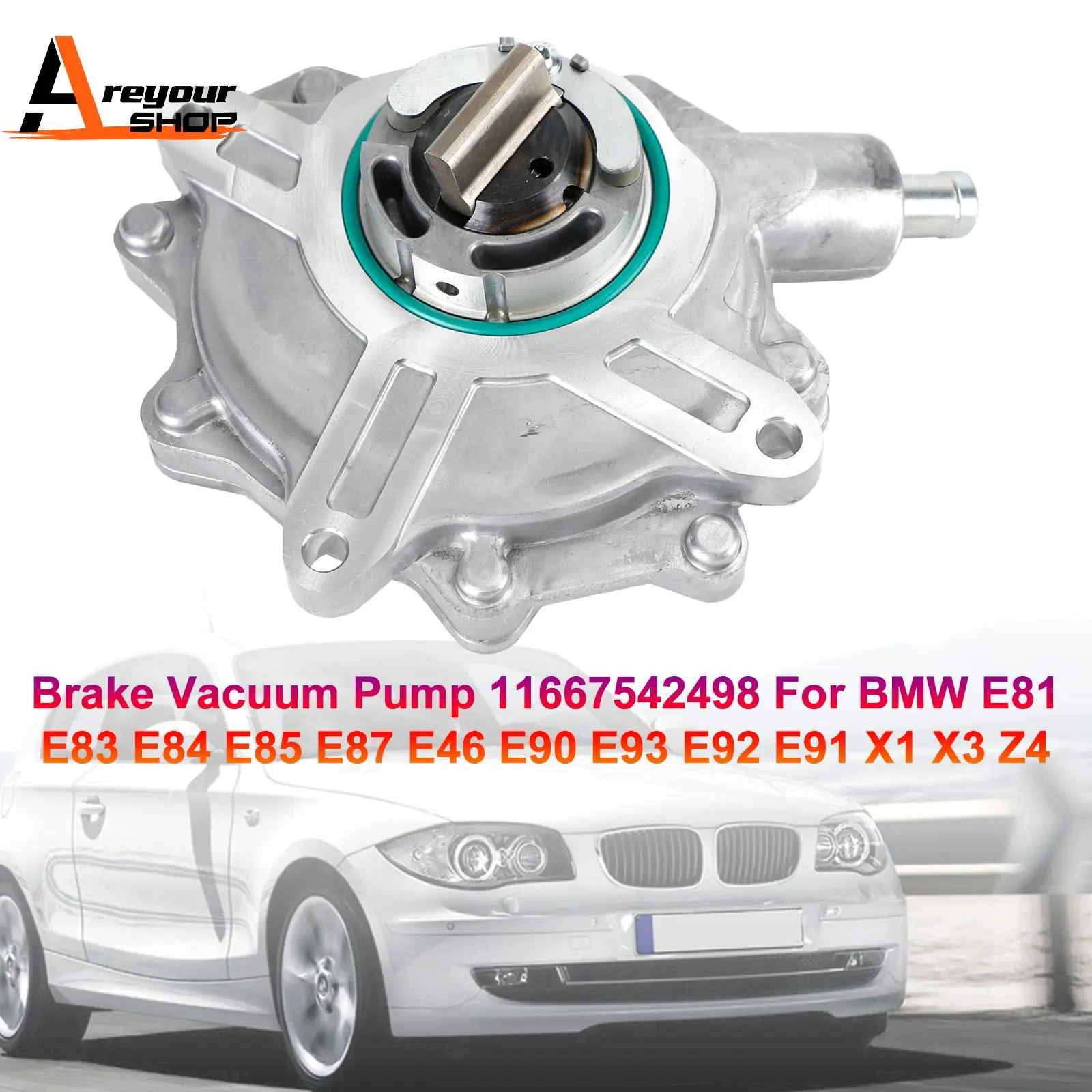 Brake Vacuum Pump 11667542498 for BMW E81 E83 E84 E85 E87 E46 E90 E93 E92 E91