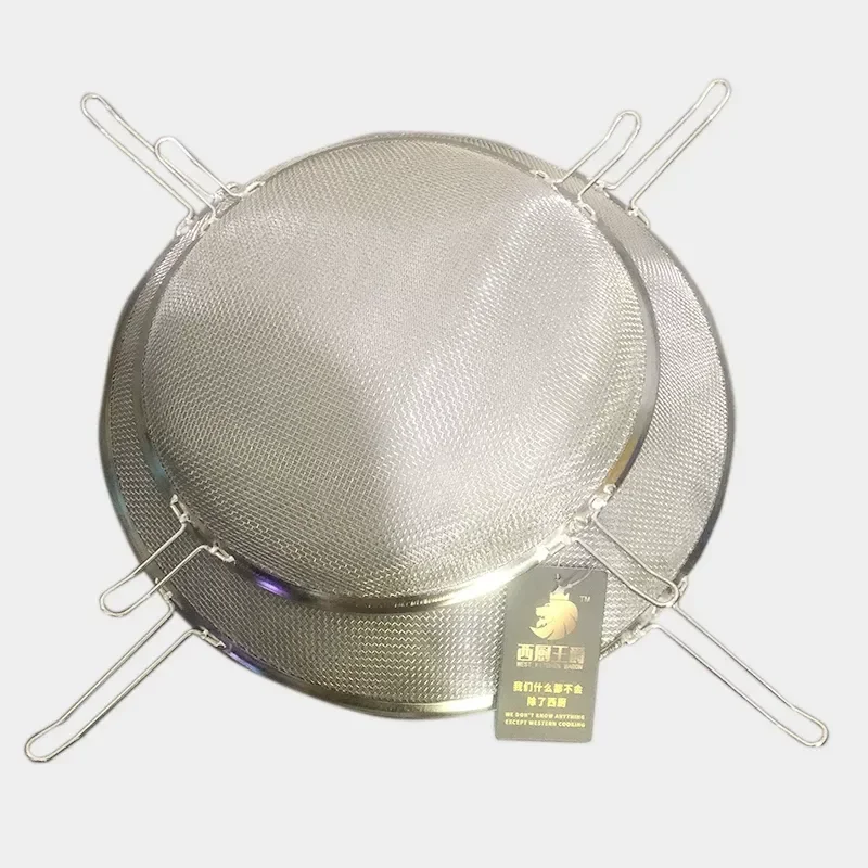 For 60 Mesh Filter 304 Food Grade Stainless Steel Ultra Tight Oil Brine Filter Four Legged Barrel Mouth Claw