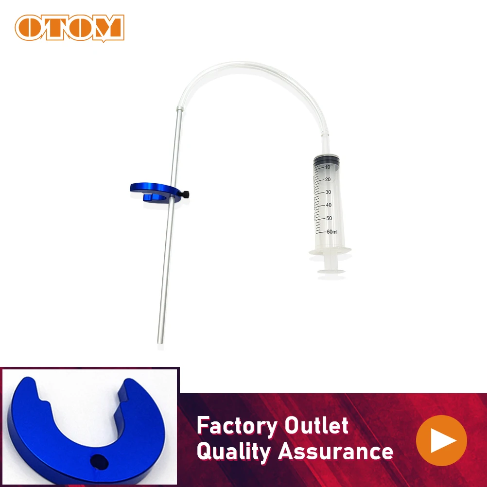 OTOM Motorcycle Suspension Fork Oil Level Gauge Tool For Harley Hyosung CRF YZF RMZ KTM Syringe Adjustable Ring Measuring Tools