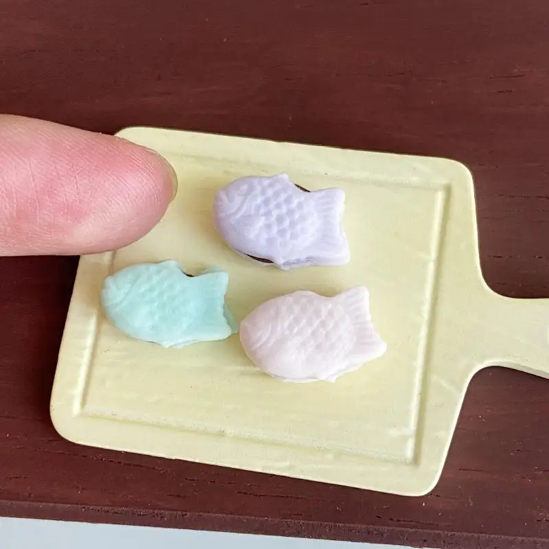 [JN] 1 Piece Miniature Dollhouse Fruit Biscuit Food Ice Cream Cup Model Toy For Doll Accessories DIY Decoration