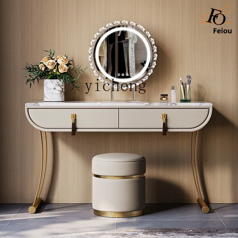 

LX makeup table luxury designer custom high-end solid wood marble dresser