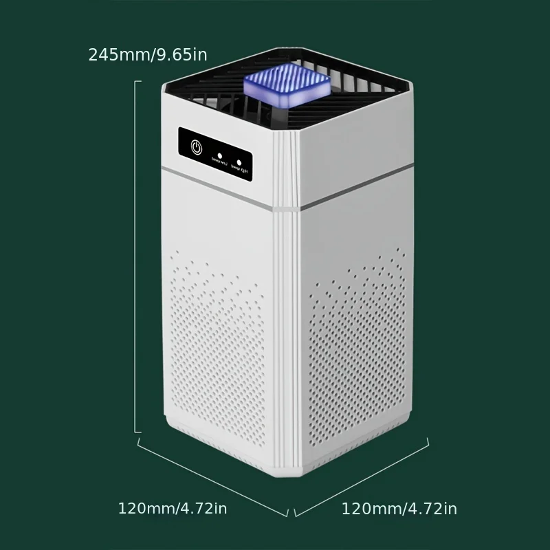 1pc HEPA Air Purifier For  And Office - Removes 99.98% Of Smoke, Dust, And Pet Dander - Digital Display With Night Light