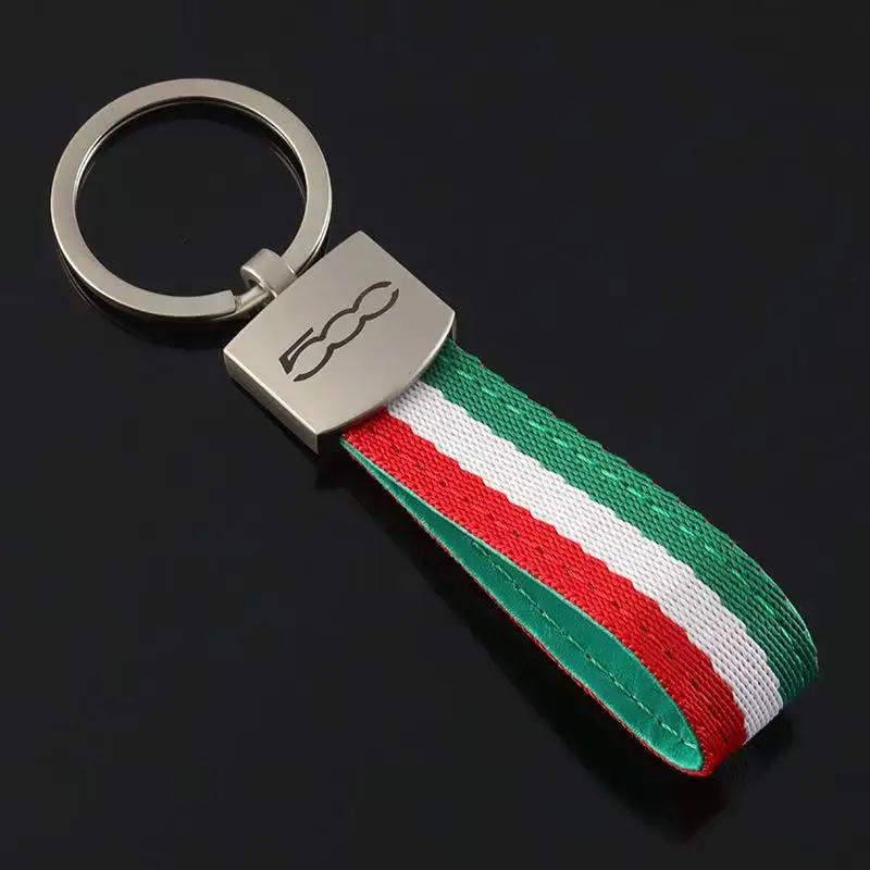 Car metal keychain key ring pendant accessories accessories suitable for general models such as Alfa Romeo Fiat Abbas