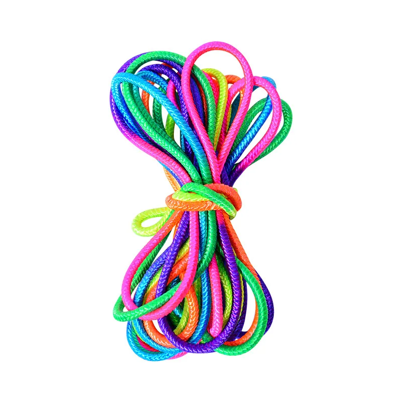 Rainbow Rubber Band For Jumping Game Kids Outdoor Fun Sports Toy Comba Saltar Niños Jeux Enfant Exterieur Buiten Speelgoed