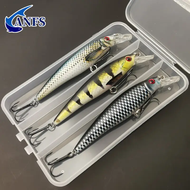 1 peça/3 peças 13g isca de pesca impressão colorida afundando minnow isca artificial equipamento de pesca legal