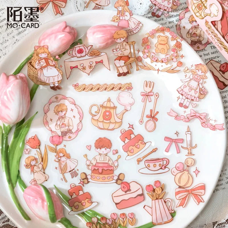 46pcs/lot Kawaii Scrapbook Sticker White ink characters Scrapbooking Supplies diary Planner Decorative Craft Stationery Sticker