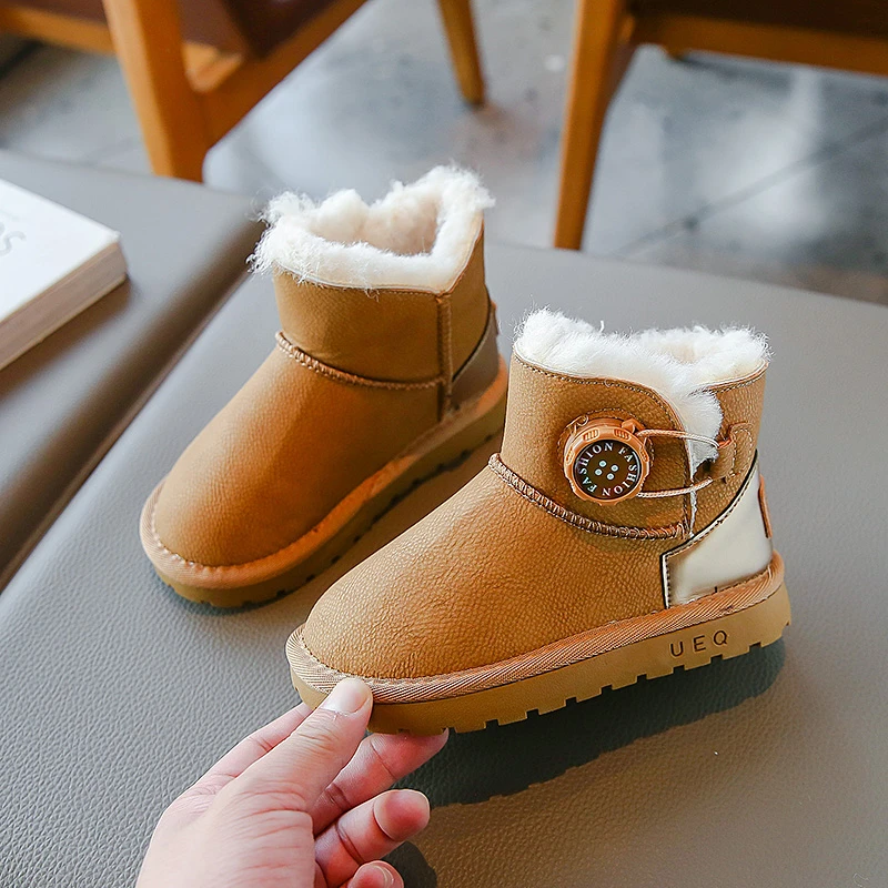 Kid Snow Boot Boy scarpe in cotone spesso ragazza stivale in cotone con suola morbida impermeabile Toddler Girl Shoe Sapato Infantil Menina you