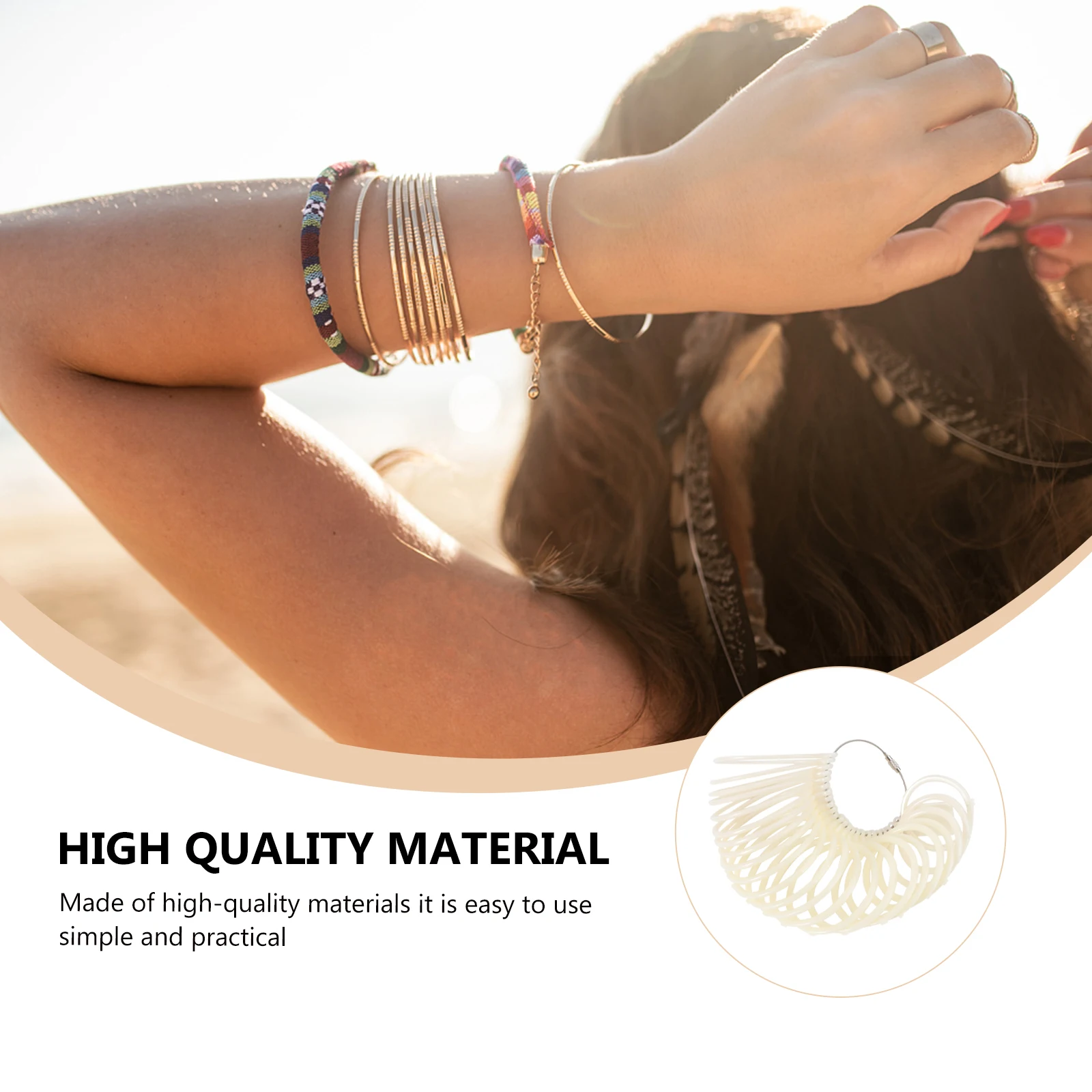 

1pc Bracelet Measuring Gauges 1-23 Diameter Hand Sizer Tool Plastic Measurement Circle Jewelry Accessories Portable Precise