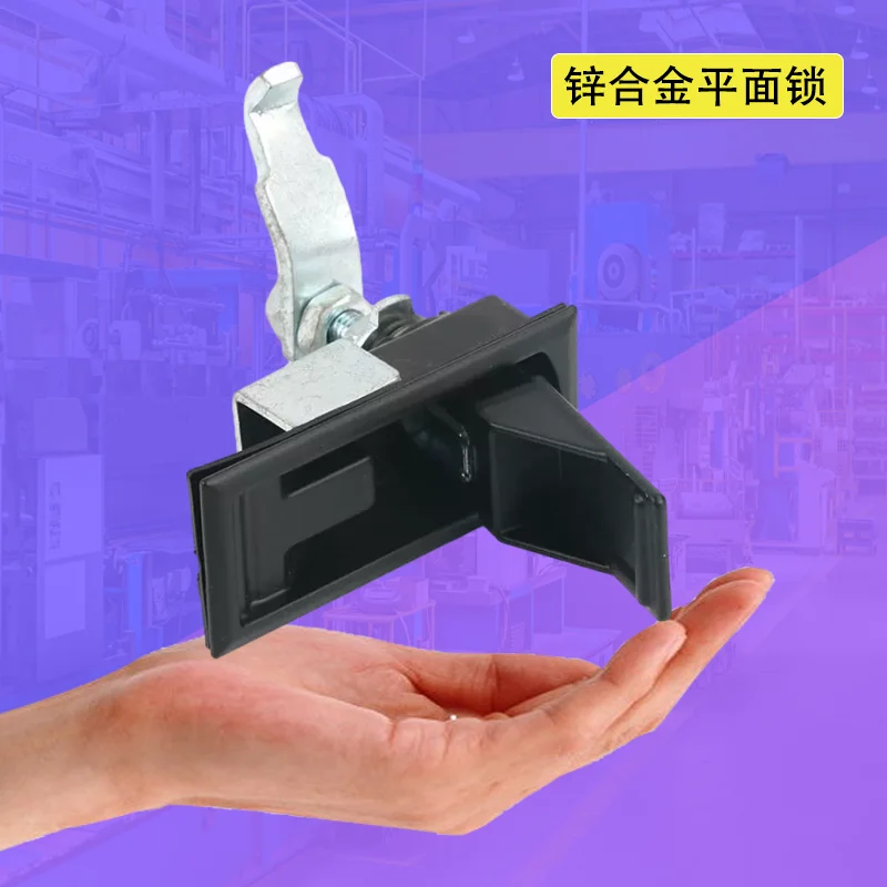 

Zinc Alloy Press & Rotate Flat Lock for Industrial Equipment Cabinet Doors And Distribution Box - Durable Security Lock
