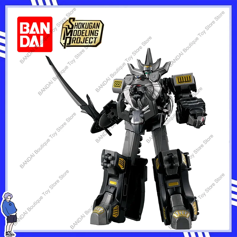 

BANDAI SMP Hyakujuu Sentai Gaoranger 25th Black GaoKing 15CM Action Figure - Anime Assembly Model Collection Toy