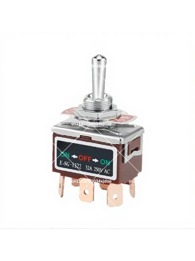 5pcs Button Switch 1021T Soldered Straight Leg Rocker Lever 1322T 1321 6 Leg 3-Position 2-Position Power Toggle Switch