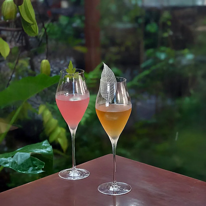 Ultra-thin Tulip Champagne Cocktail Glass Specialty Coffee Cup Wine Glass Creative Glass Cup Sparkling Wine Glass Beverage Cup