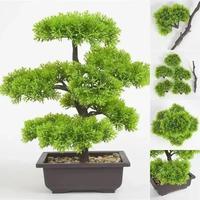 Simulated Pine Needles Cliff Cypress Artificial Plants Bonsai Home Decoration Green Plants Bonsai Creative Hotel Garden Decor