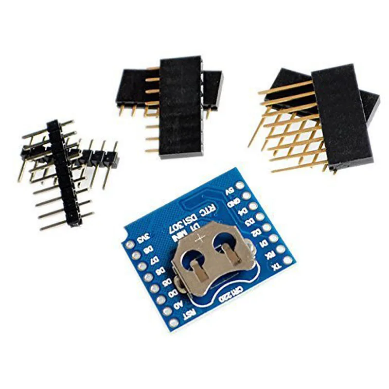 1/2~20/50Pcs RTC DS1307 (Real Time Clock) + Battery - Shield For WeMos D1