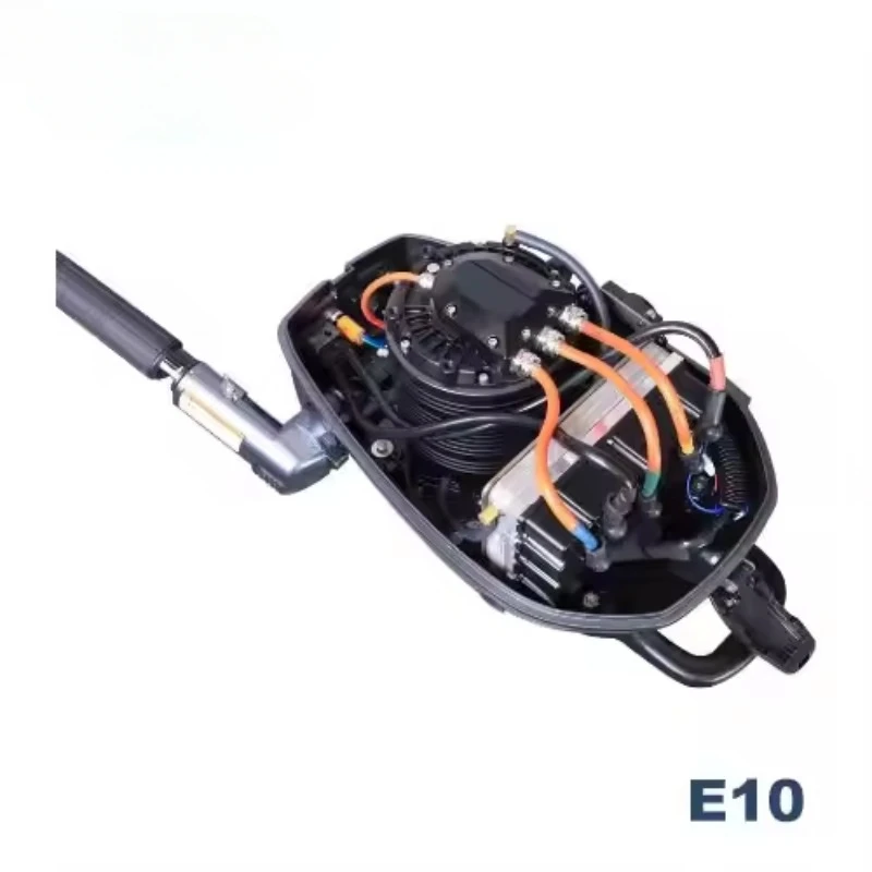 10hp E10 Electric Outboard Boat Motor Short Shaft Remote Control 7.3kw 72v Engine No Emission Low Noise Water Cooling System