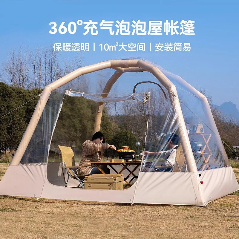 Outdoor open-air starry sky transparent tent Internet celebrity bubble house sun room